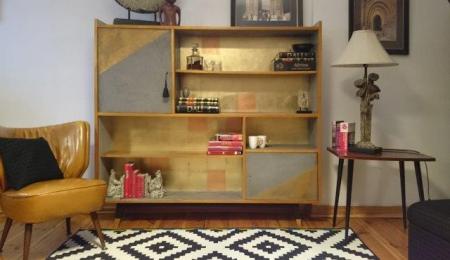 Regał odnowiony przy pomocy BAUFLOOR Creativo