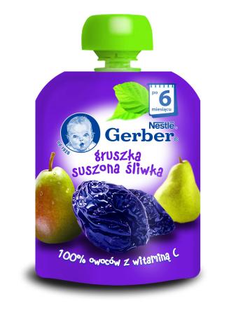 Gerber_Gruszka, suszona śliwka