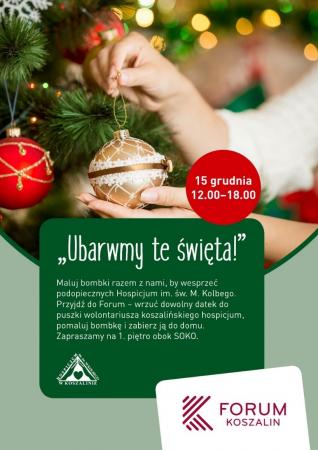 Malowanie bombek w Forum Koszalin