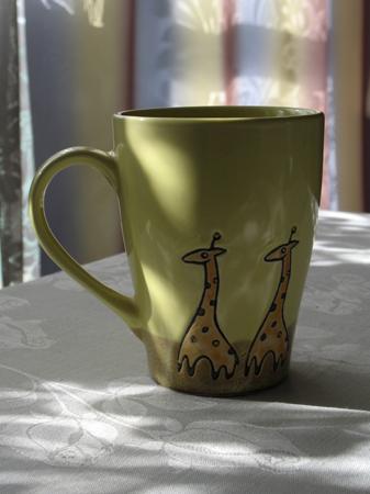 Kubek z żyrafami