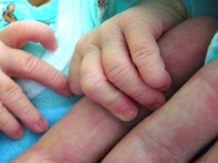 Rączka niemowlęcia